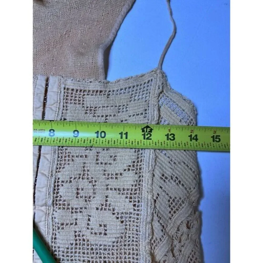 Women's S/P Mango Crochet Strappy‎ Free People Summer Blouse Beach Vacation